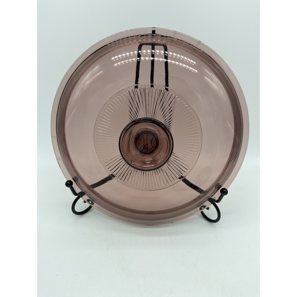 Pyrex Cranberry Vision Ware Replacement Lid 8.5" V 2-5C Vintage‎ EUC